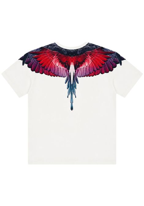 Cream cotton T-shirt for children MARCELO BURLON | JBTH028BIANCA